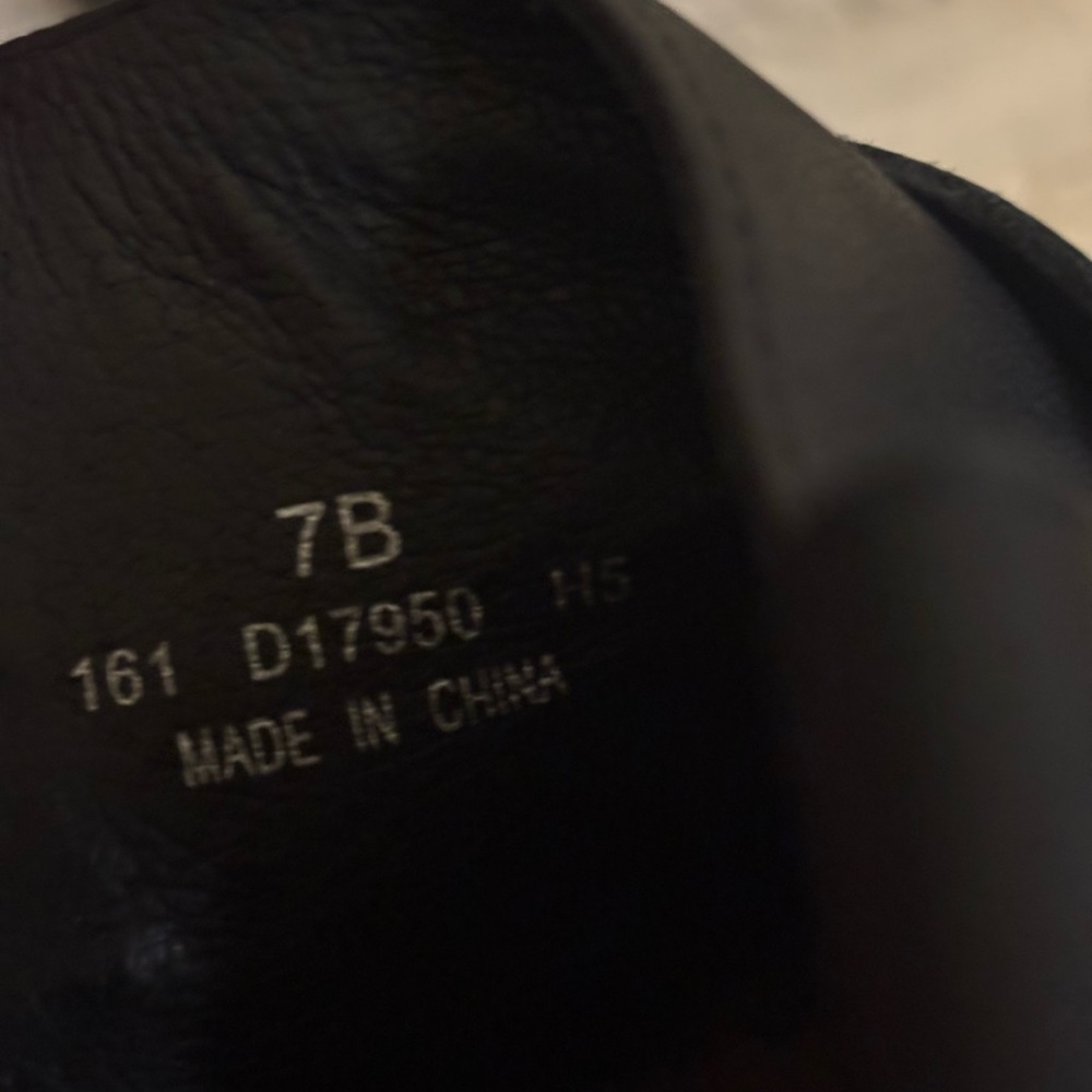 Cole Haan Black O-Ring Harness Leather Waterproof Biker Ankle Boots Women’s 7 - Picture 14 of 15